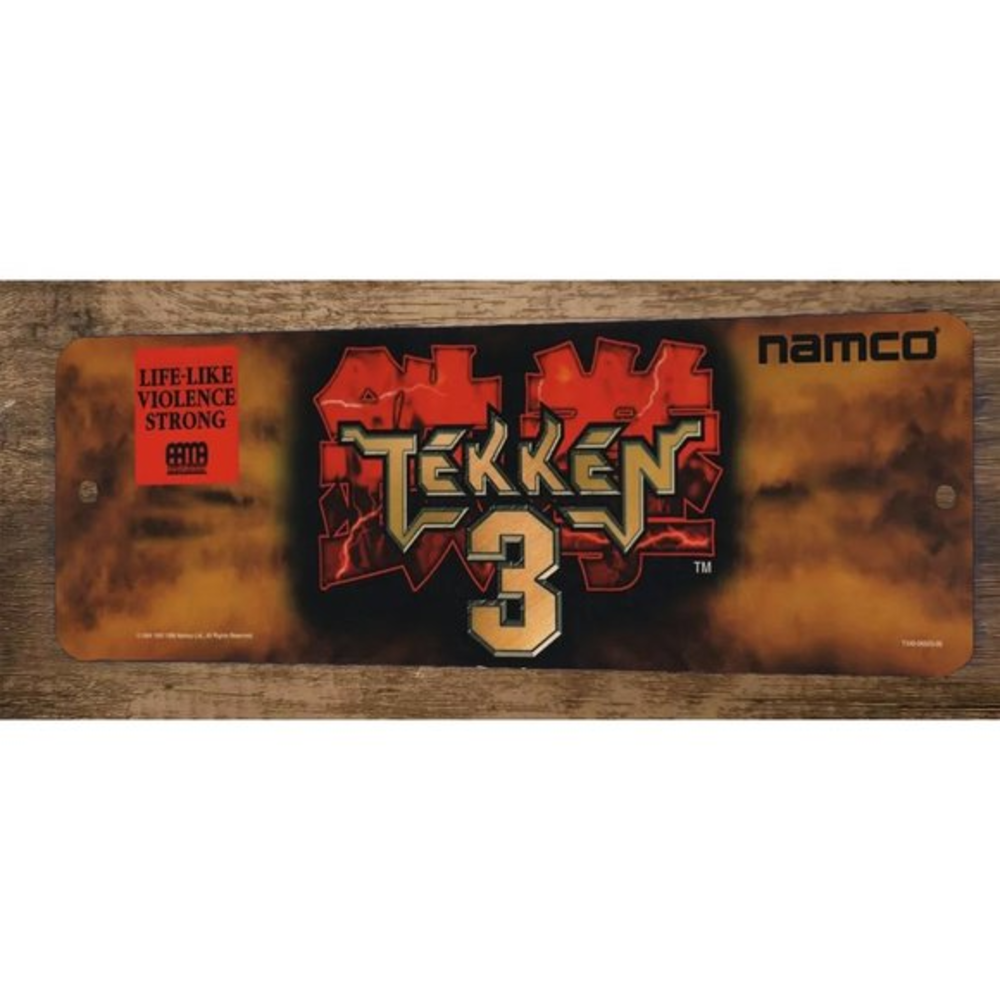 Tekken 3 Arcade 4x12 Metal Wall Video Game Marquee Banner Sign